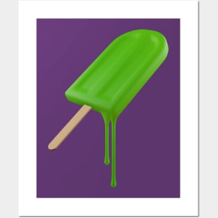 Lime Green Popsicle Posters and Art